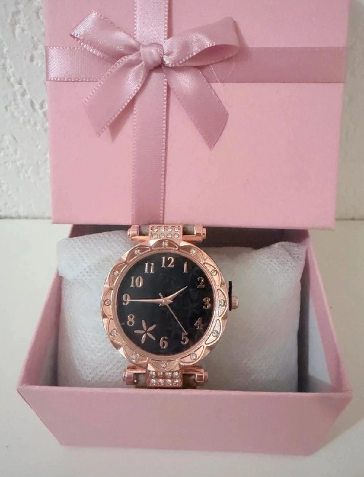 Fantaisie Chic Horloge - Vergulde Behuizing & Muisgrijs Armband – photo 3